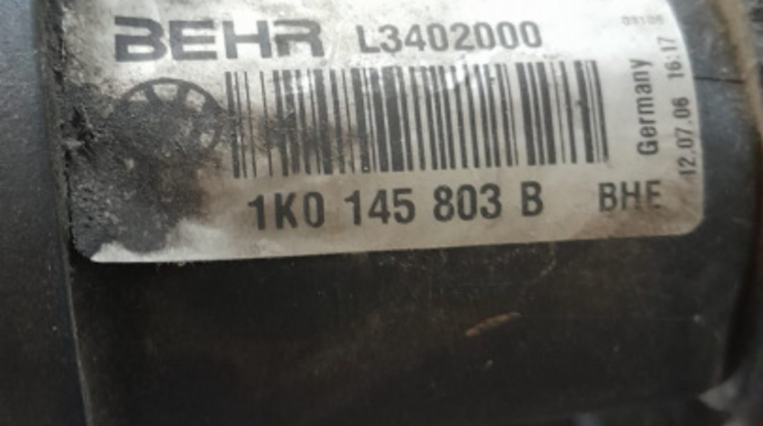 Radiator intercooler 2.0 TDI bmn 1k0145803b Audi A3 8P [2003 - 2005]
