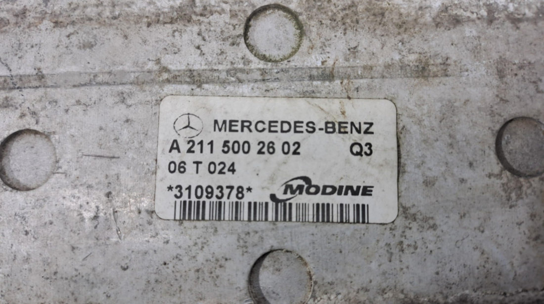 Radiator intercooler a2115002602 Mercedes-Benz E-Class W211 [2002 - 2006]
