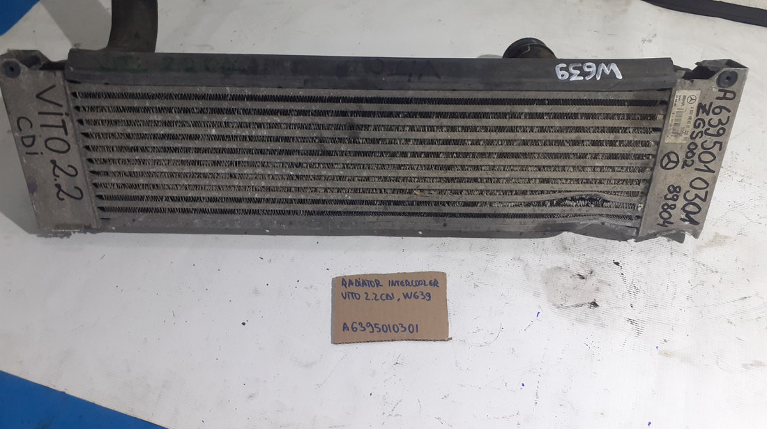 Radiator intercooler, A6395010301, Mercedes Vito Viano Autobus (W639) 2.2cdi 2003-2014