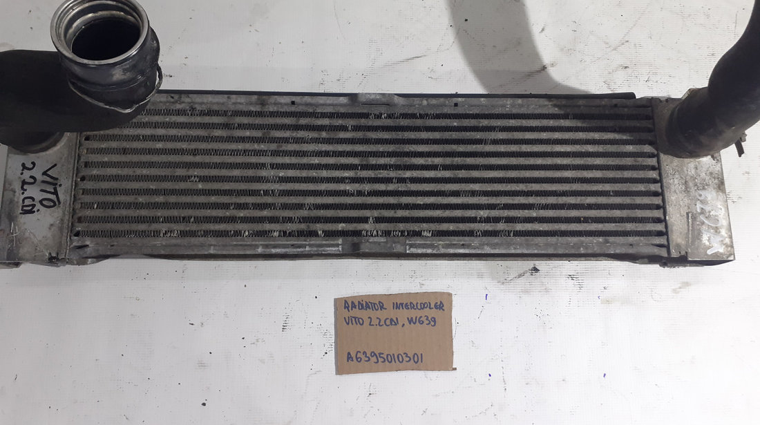 Radiator intercooler, A6395010301, Mercedes Vito Viano Autobus (W639) 2.2cdi 2003-2014