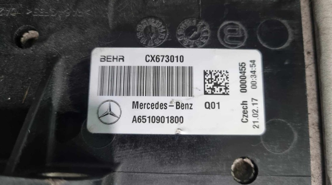 Radiator intercooler A6510901800 Mercedes-Benz C-Class Sedan (W205) 300 BlueTEC Hybrid / h 231cp OM 651.921