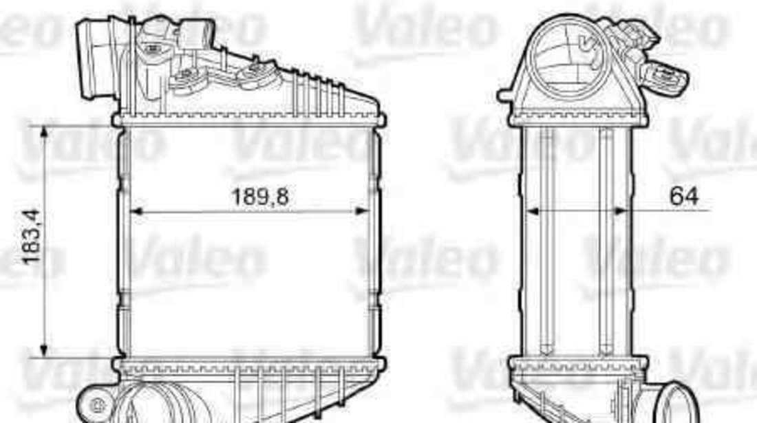 Radiator intercooler AUDI A3 (8L1) VALEO 817457