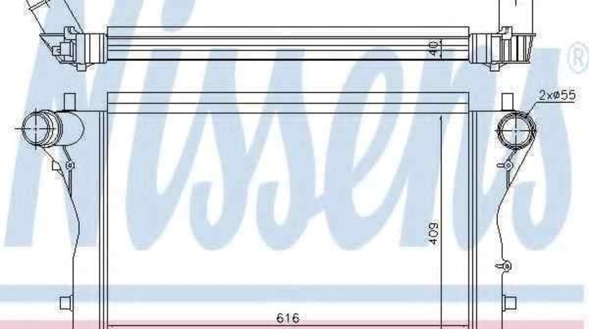 Radiator intercooler AUDI A3 (8P1) NISSENS 96420