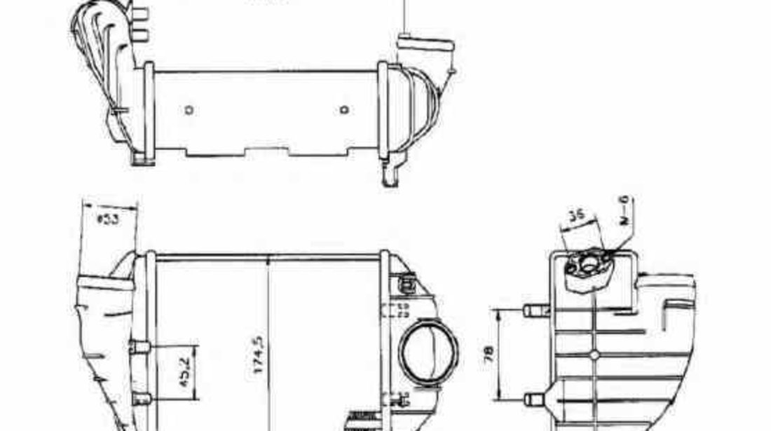 Radiator intercooler AUDI A4 8D2 B5 NRF 30133