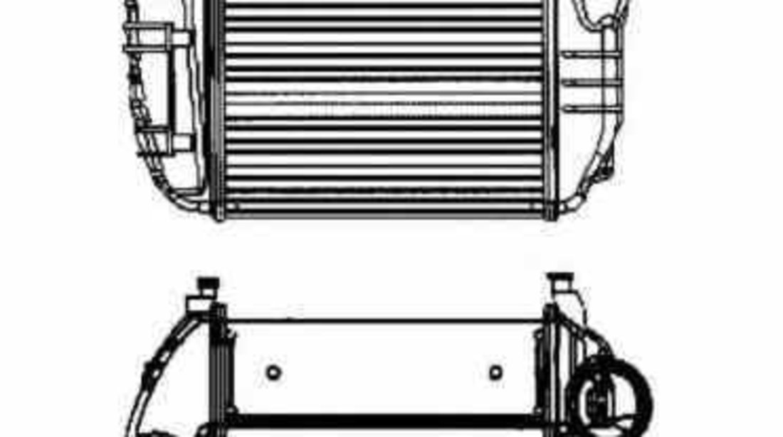 Radiator intercooler AUDI A4 8E2 B6 NRF 30756