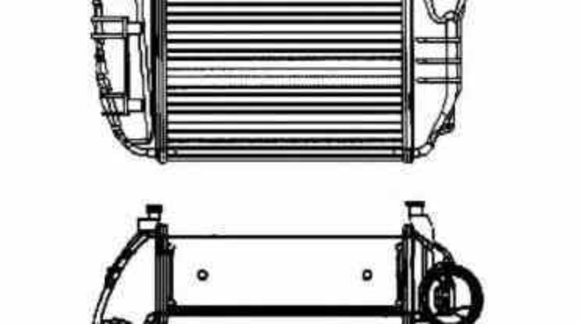 Radiator intercooler AUDI A4 8E2 B6 NRF 30756