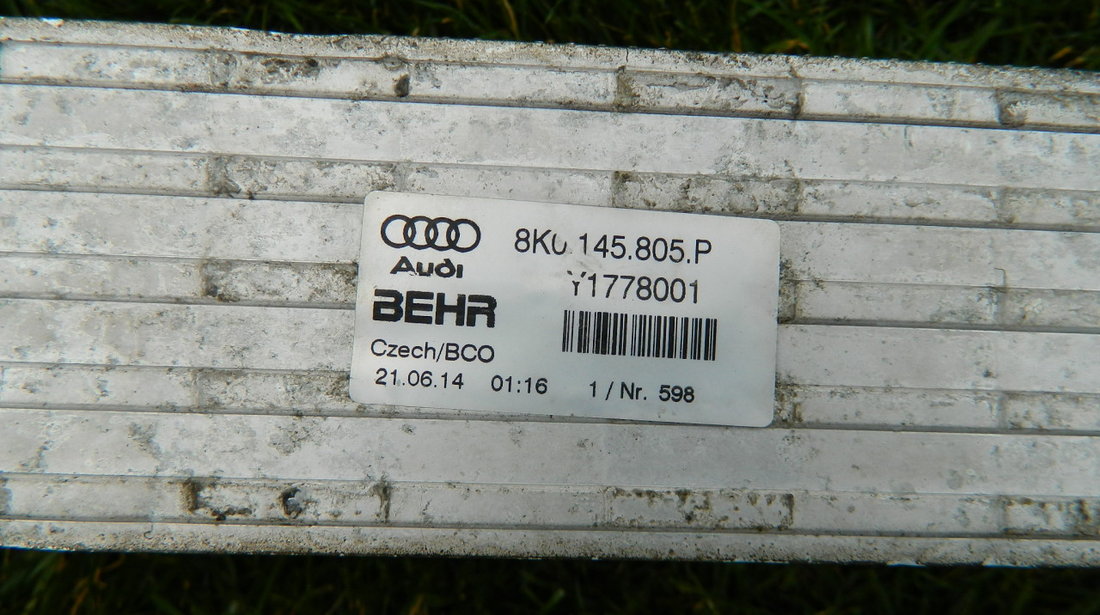 Radiator intercooler Audi A4 B8  model 2008-2014 cod 8K0145805P