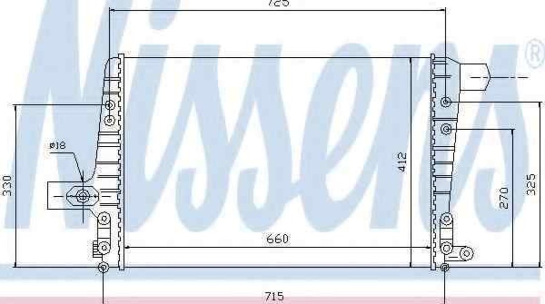 Radiator intercooler AUDI A6 (4B2, C5) NISSENS 96706