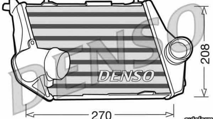 Radiator intercooler AUDI A8 (4E_) DENSO DIT02013