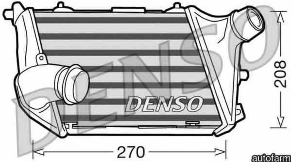 Radiator intercooler AUDI A8 (4E_) DENSO DIT02015