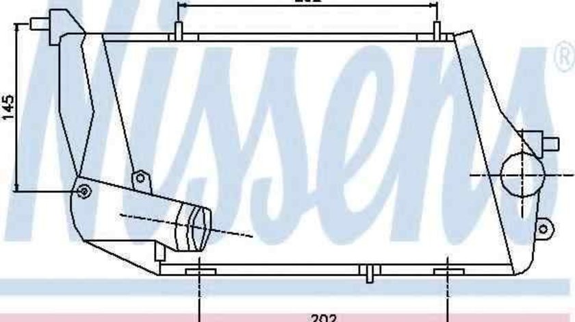 Radiator intercooler AUDI A8 (4E_) NISSENS 96674