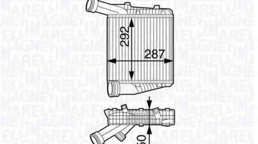 Radiator intercooler AUDI Q7 (4L) MAGNETI MARELLI 351319202230