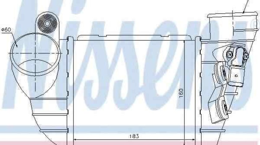 Radiator intercooler AUDI TT Roadster (8N9) NISSENS 96747