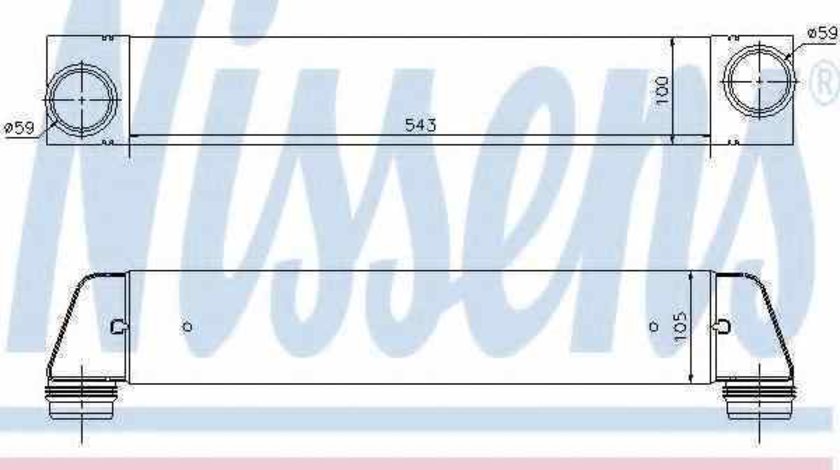 Radiator intercooler BMW 5 E60 NISSENS 96607