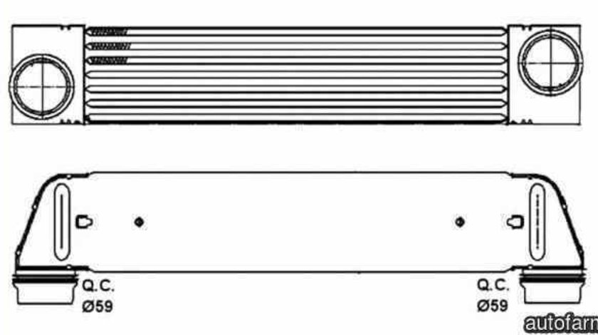 Radiator intercooler BMW 5 E60 NRF 30317