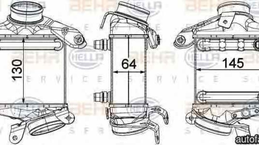 Radiator intercooler BMW 5 Gran Turismo F07 HELLA 8ML 376 746-431