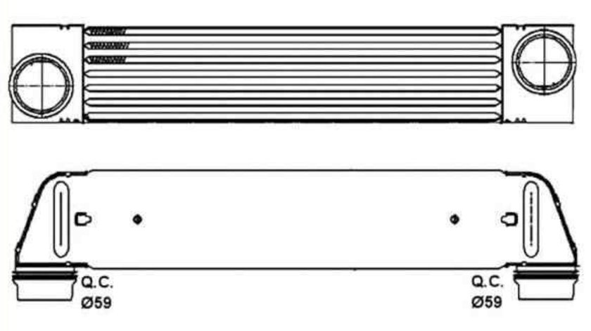 Radiator intercooler BMW Seria 5 (E60) NRF 30317