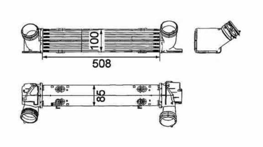 Radiator intercooler BMW X1 E84 NRF 30797