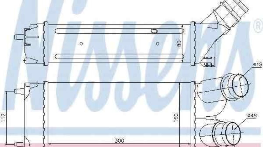 Radiator intercooler CITROËN BERLINGO (B9) NISSENS 96584