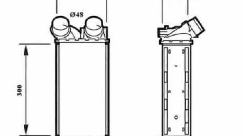 Radiator intercooler CITROËN BERLINGO MF NRF 30190