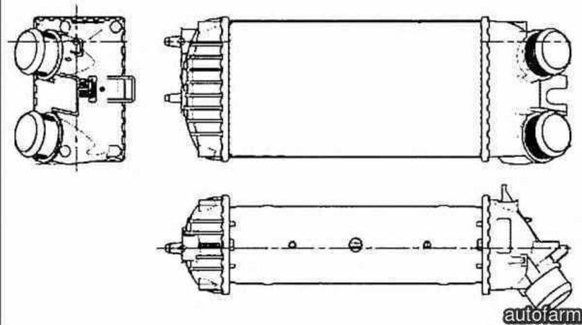 Radiator intercooler CITROËN BERLINGO MF NRF 30278