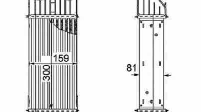 Radiator intercooler CITROËN C2 JM NRF 30196