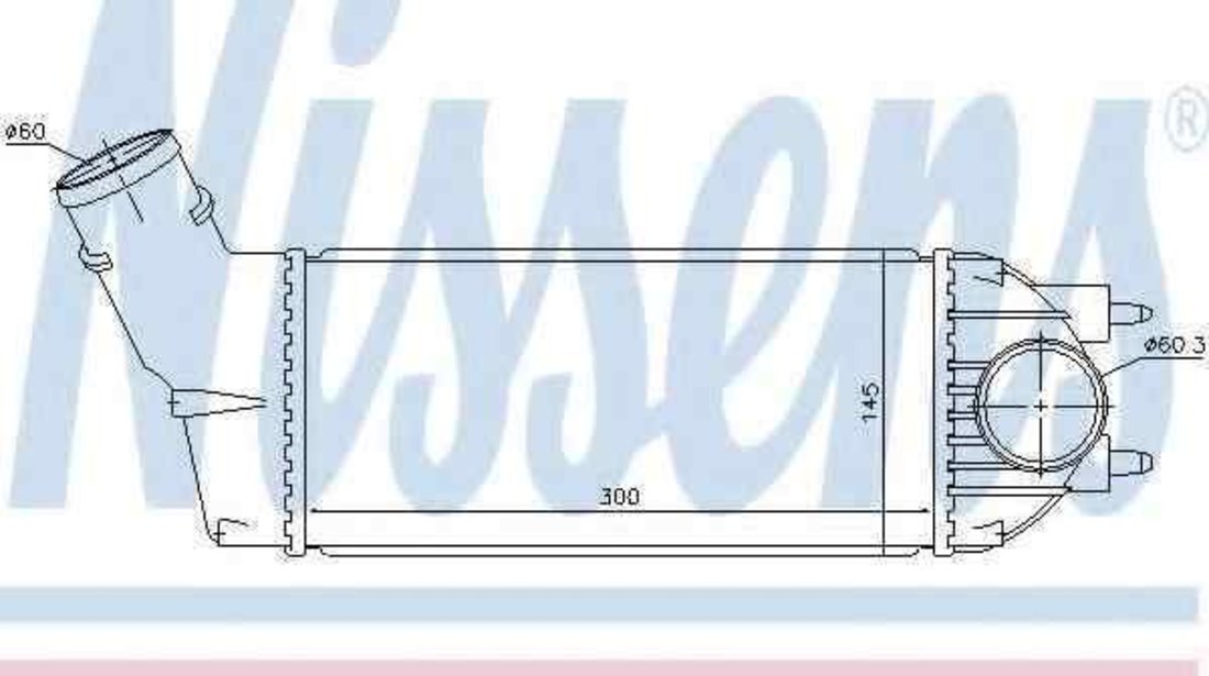 Radiator intercooler CITROËN C4 I (LC_) NISSENS 96720