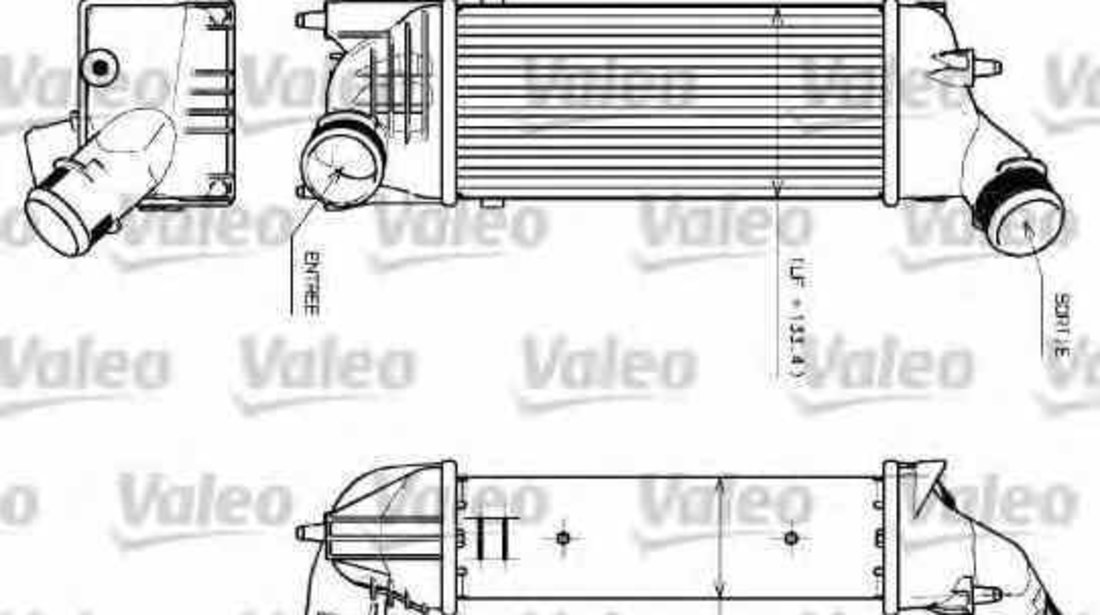 Radiator intercooler CITROËN C5 II RC VALEO 817639