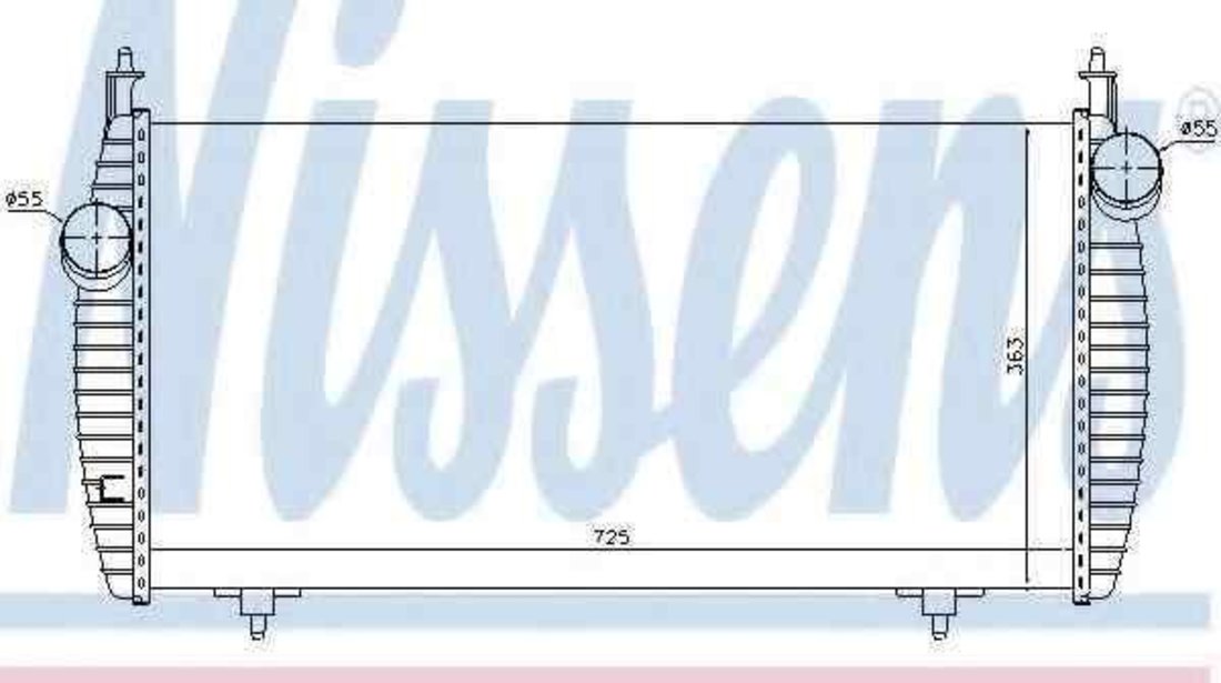 Radiator intercooler CITROËN C8 (EA_, EB_) NISSENS 96510