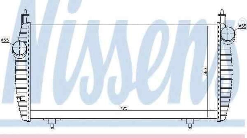 Radiator intercooler CITROËN C8 (EA_, EB_) NISSENS 96510