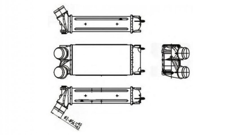 Radiator intercooler Citroen C4 cupe (LA_) 2004-2011 #2 1440H9