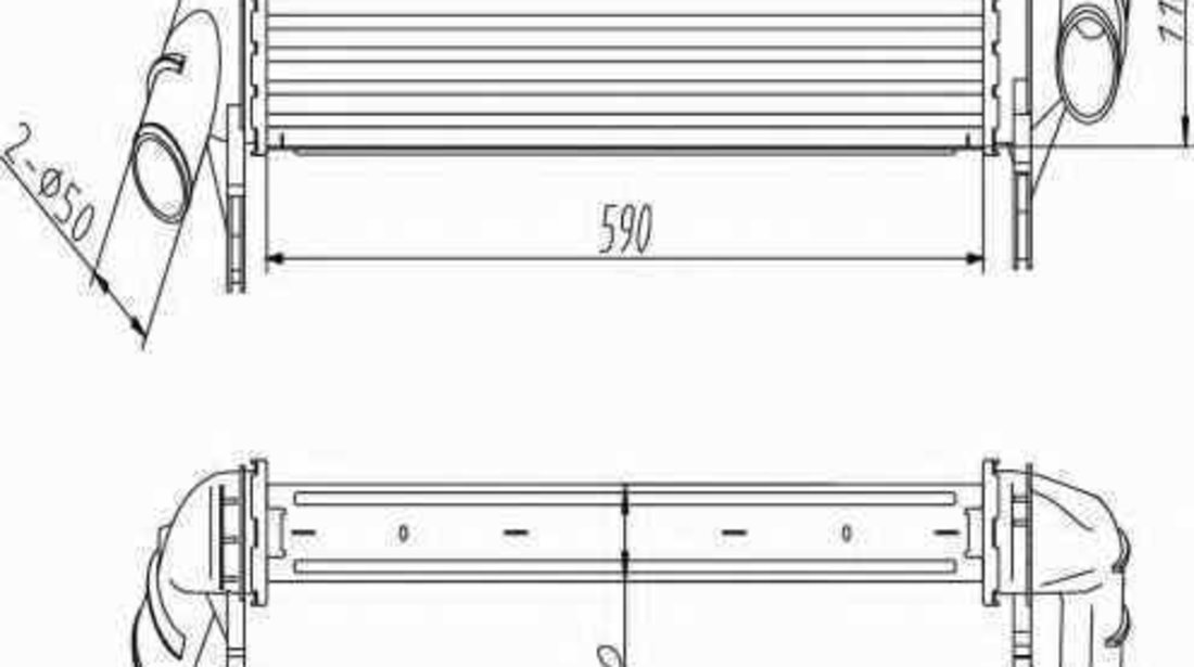 Radiator intercooler DACIA LOGAN EXPRESS FS NRF 30255