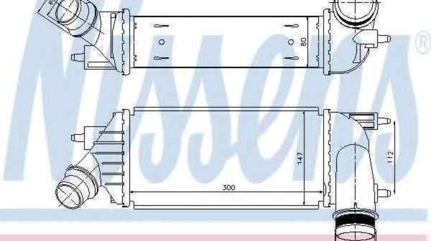 Radiator intercooler FIAT SCUDO (270_) NISSENS 96467