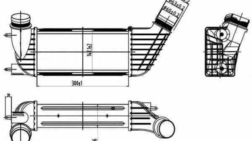 Radiator intercooler FIAT SCUDO 270 NRF 30192