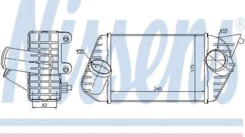 Radiator intercooler FIAT STILO Multi Wagon (192) NISSENS 96700
