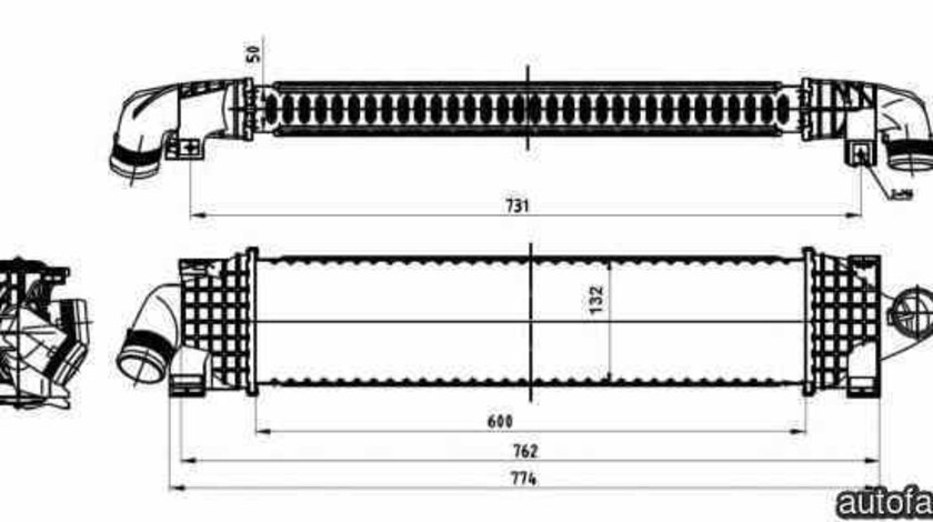 Radiator intercooler FORD C-MAX DM2 NRF 30870