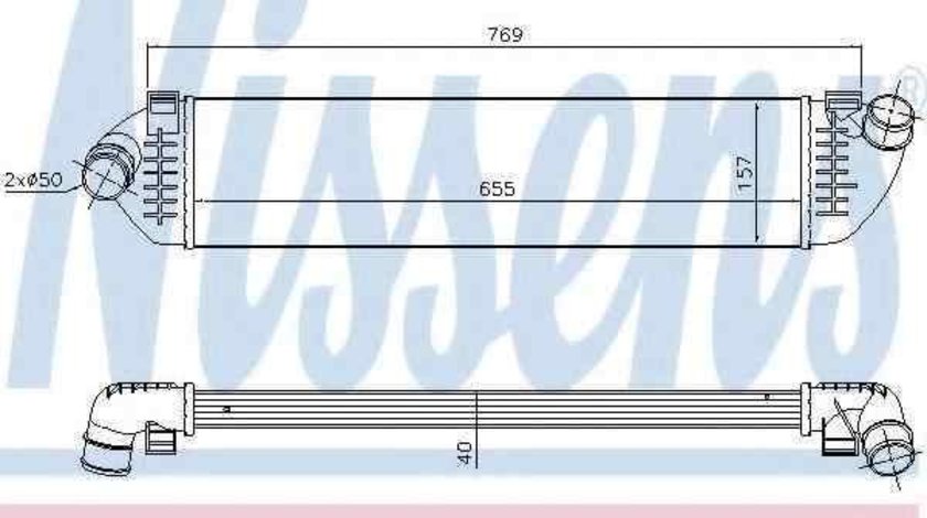 Radiator intercooler FORD KUGA II (DM2) NISSENS 96481
