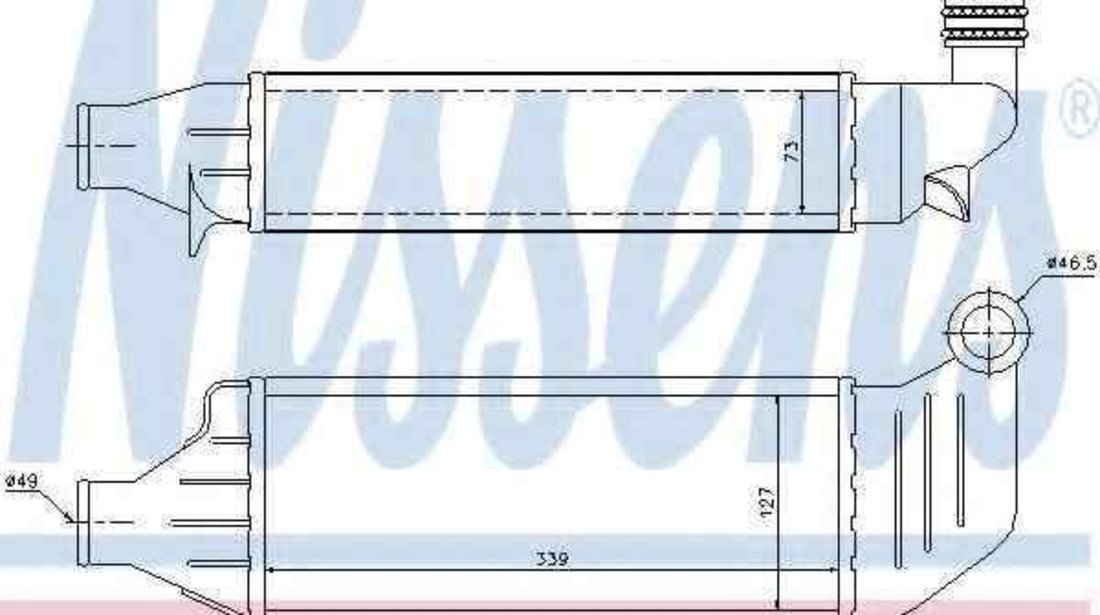 Radiator intercooler FORD MONDEO II limuzina (BFP) NISSENS 96694