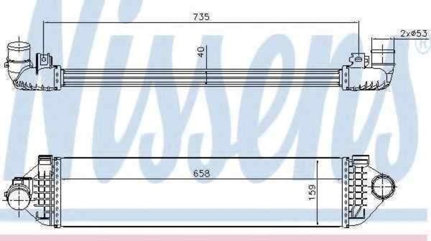 Radiator intercooler FORD MONDEO IV (BA7) NISSENS 96473