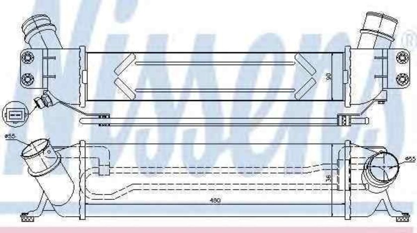 Radiator intercooler HYUNDAI H-1 Cargo (TQ) NISSENS 96459