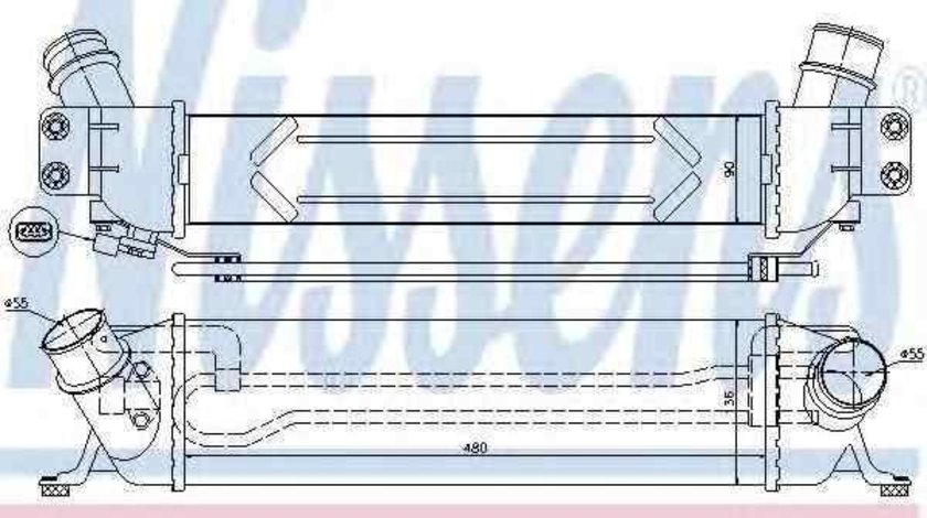 Radiator intercooler HYUNDAI H-1 Travel (TQ) NISSENS 96458