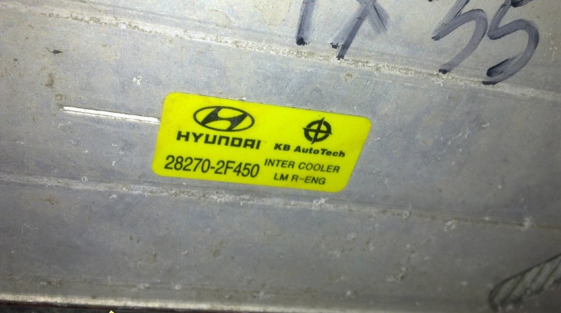 Radiator intercooler hyundai ix35 2011