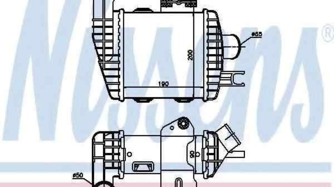Radiator intercooler HYUNDAI TUCSON (JM) NISSENS 96661