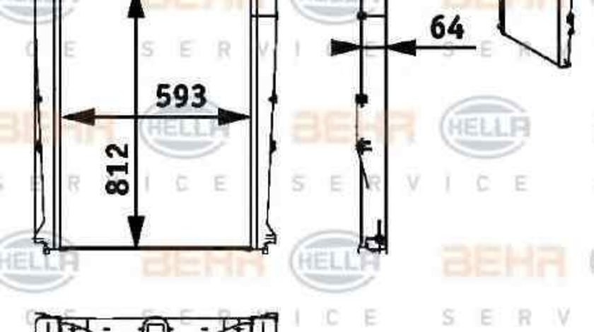 Radiator intercooler IRISBUS ARWAY HELLA 8ML 376 722-011