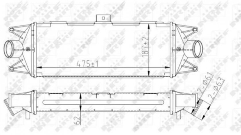 Radiator intercooler Iveco DAILY IV caroserie inchisa/combi 2006-2012 #2 07043003