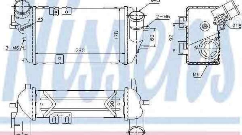 Radiator intercooler KIA CEE'D NISSENS 96398