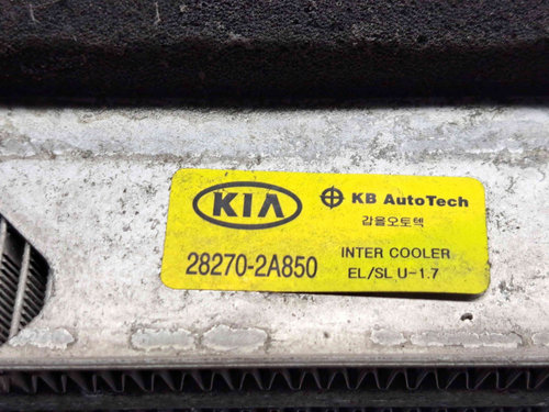 Radiator intercooler Kia Sportage III [Fabr 2010-2016] 28270-2A850 1.7 CRDI 1.7 CRDI 80KW / 109CP