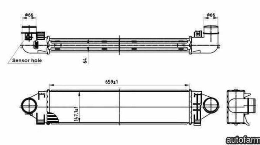 Radiator intercooler LAND ROVER FREELANDER 2 FA NRF 30304