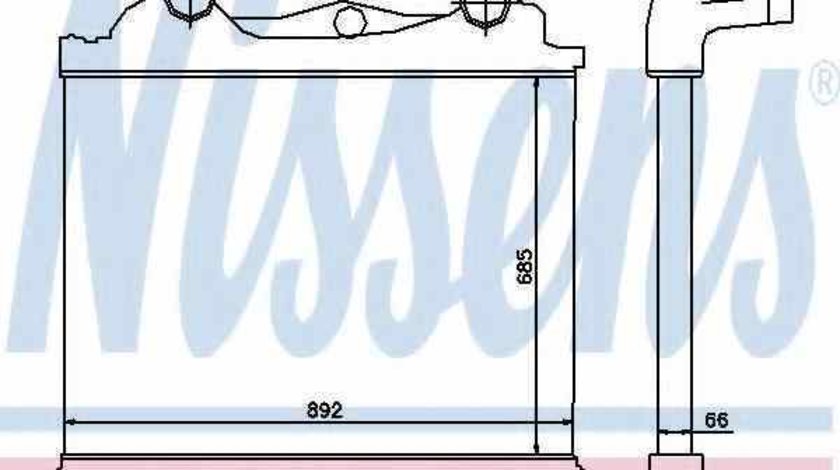 Radiator intercooler MAN TGA NISSENS 97014