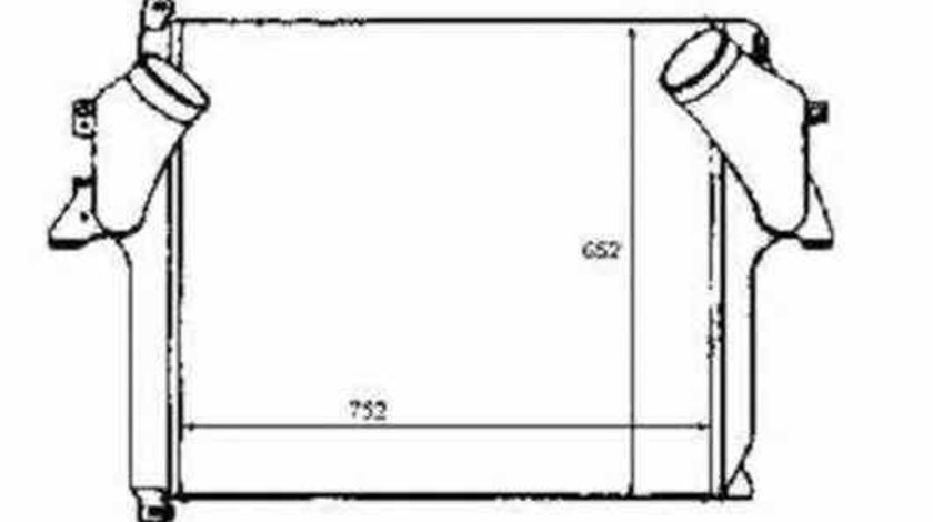Radiator intercooler MERCEDES-BENZ ACTROS NRF 30409